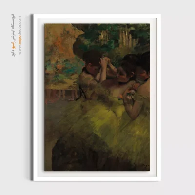 تابلو نقاشی رقص باله دخترانه - رقصندگان زرد – تابلو نقاشی ادگار دگا - اسپو دکور