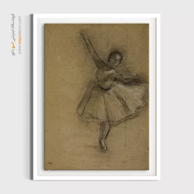 تابلو هنری رقصندگان باله - چرخش رقصنده – تابلو نقاشی ادگار دگا - اسپو دکور
