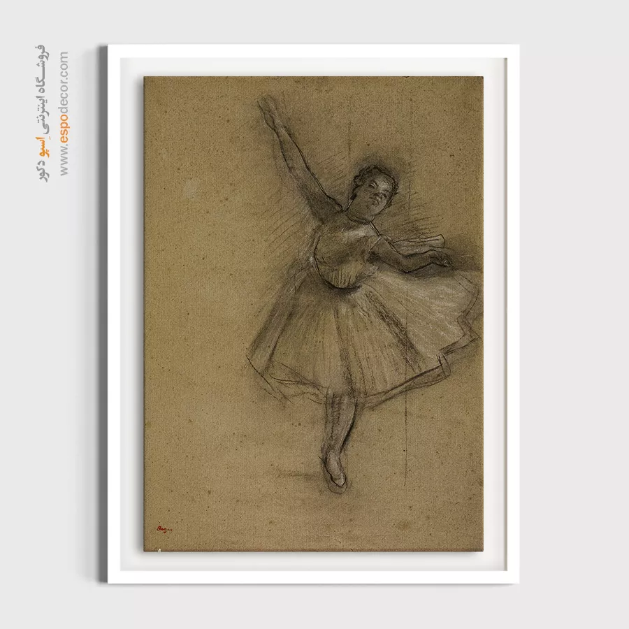 تابلو هنری رقصندگان باله - چرخش رقصنده – تابلو نقاشی ادگار دگا - اسپو دکور
