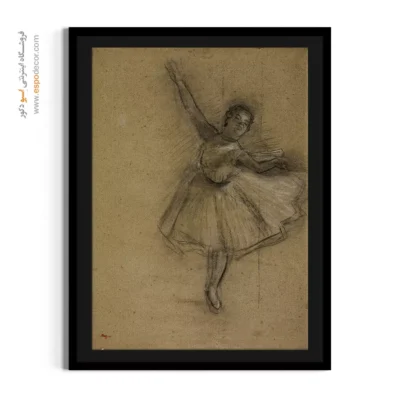 تابلو هنری رقصندگان باله - چرخش رقصنده – تابلو نقاشی ادگار دگا - اسپو دکور