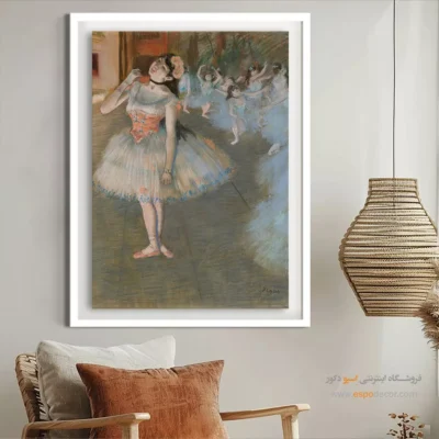 خرید تابلو نقاشی رقصنده باله - ستاره – تابلو نقاشی ادگار دگا - اسپو دکور