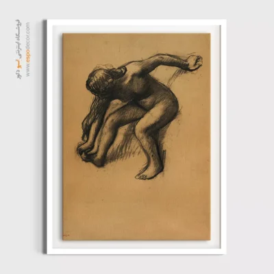 تابلو هنری لاکچری برای خانه - بعد از حمام – تابلو نقاشی ادگار دگا - اسپو دکور