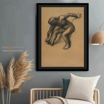 تابلو هنری لاکچری برای خانه - بعد از حمام – تابلو نقاشی ادگار دگا - اسپو دکور