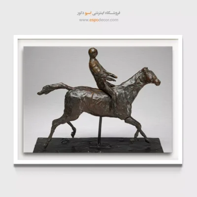 تابلو نقاشی زیبا و شیک خارجی - تاختن اسب – تابلو نقاشی ادگار دگا - اسپو دکور