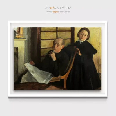 تابلوهای هنری برای خانه لوکس - هانری دگا و خواهرزاده اش – تابلو نقاشی ادگار دگا - اسپو دکور