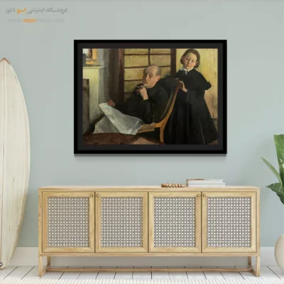 تابلوهای هنری برای خانه لوکس - هانری دگا و خواهرزاده اش – تابلو نقاشی ادگار دگا - اسپو دکور