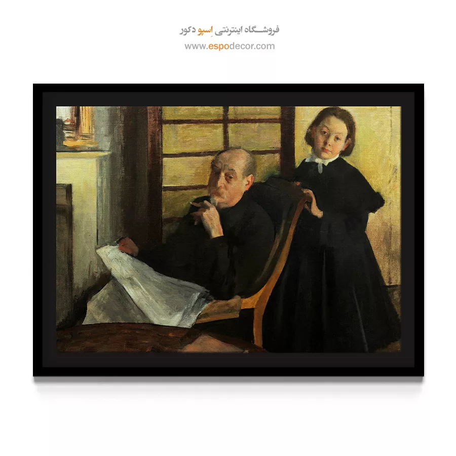 تابلوهای هنری برای خانه لوکس - هانری دگا و خواهرزاده اش – تابلو نقاشی ادگار دگا - اسپو دکور