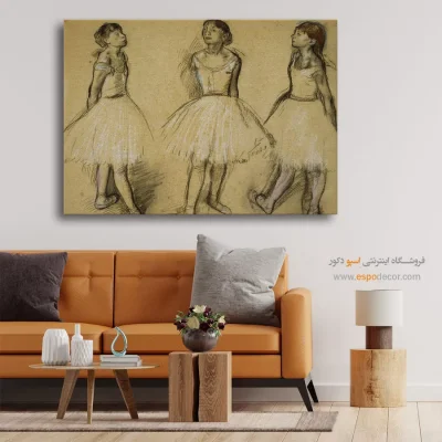 تابلو نقاشی دیواری باله