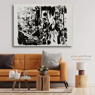 نقاشی افراد در کافه