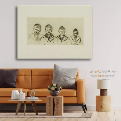 تابلو با حس تنهایی - چهار پسر دکتر لینده – تابلو نقاشی ادوارد مونژ - اسپو دکور