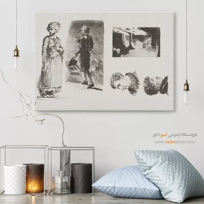 تابلو نقاشی های اوژن دلاکروا - اسپو دکور