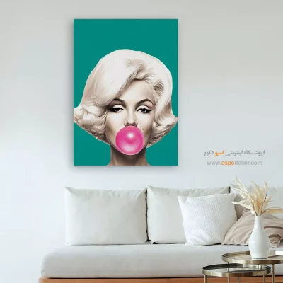 تابلو نقاشی چهره مرلین مونرو