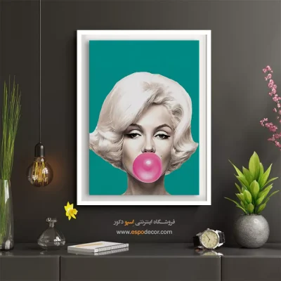 تابلو نقاشی چهره مرلین مونرو - مرلین مونرو – تابلو چهره - اسپو دکور