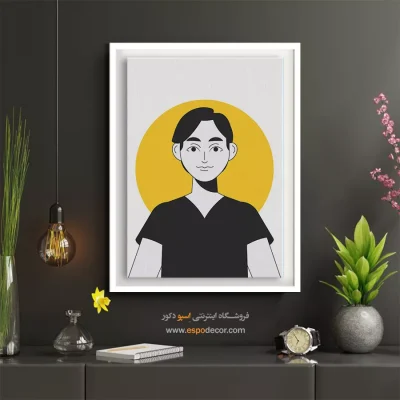 تابلو صورت - احساسی – تابلو چهره - اسپو دکور