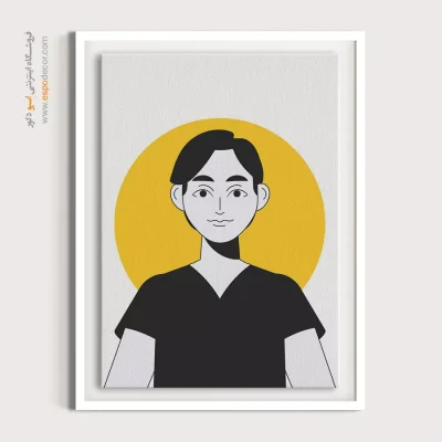 تابلو صورت - احساسی – تابلو چهره - اسپو دکور