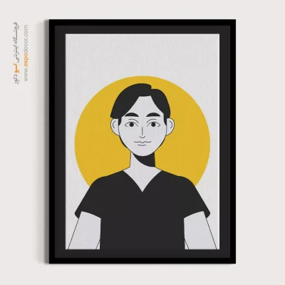 تابلو صورت - احساسی – تابلو چهره - اسپو دکور