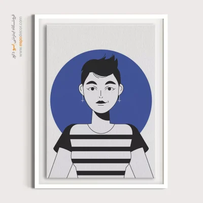 خرید تابلو دیواری چهره - جلوه احساس – تابلو چهره - اسپو دکور