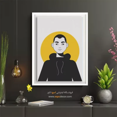 تابلو با طرح چهره - خاطره‌نگار – تابلو چهره - اسپو دکور