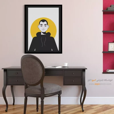 تابلو با طرح چهره - خاطره‌نگار – تابلو چهره - اسپو دکور