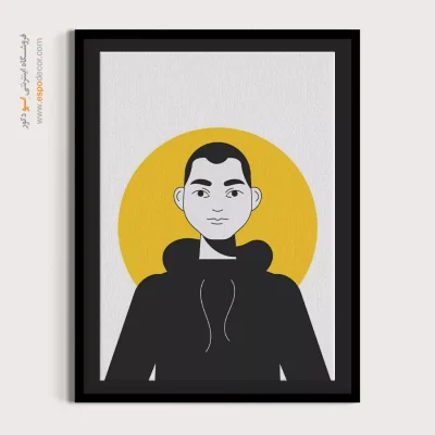 تابلو با طرح چهره - خاطره‌نگار – تابلو چهره - اسپو دکور