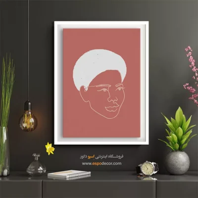 تابلو پرتره - نگاه عاشقانه – تابلو چهره - اسپو دکور