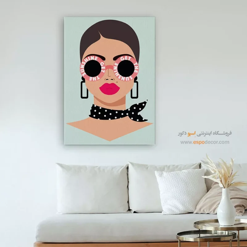 تابلو دکوراتیو چهره
