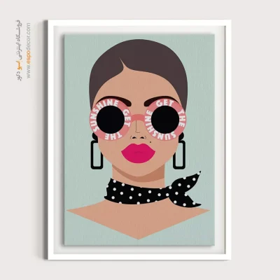 تابلو دکوراتیو چهره - ترانه – تابلو چهره - اسپو دکور