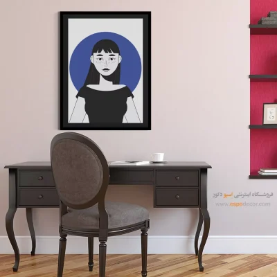 تابلو دکوراتیو پرتره - دل‌انگیز – تابلو چهره - اسپو دکور