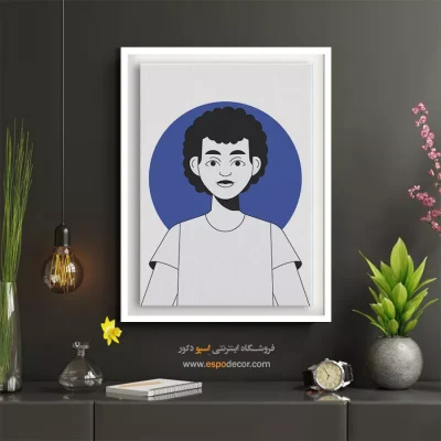 تابلو مینیمال - بی‌پایان – تابلو چهره - اسپو دکور