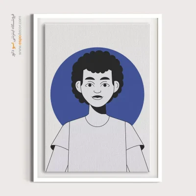 تابلو مینیمال - بی‌پایان – تابلو چهره - اسپو دکور