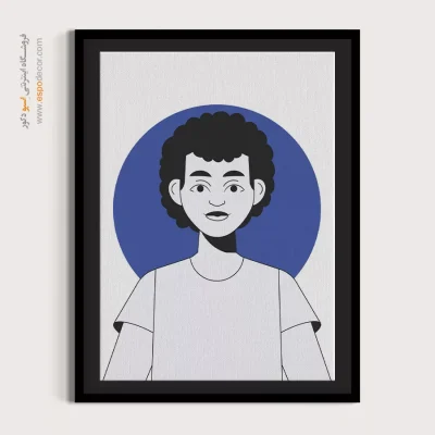 تابلو مینیمال - بی‌پایان – تابلو چهره - اسپو دکور