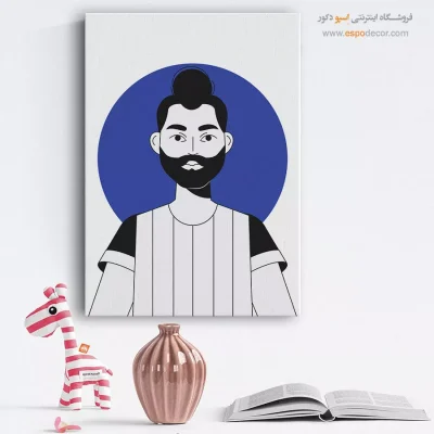 تابلو مینیمال چهره