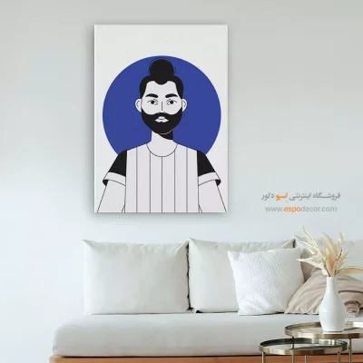 تابلو مینیمال چهره