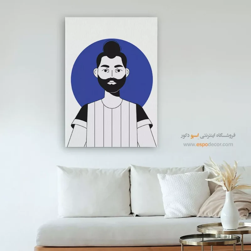 تابلو مینیمال چهره