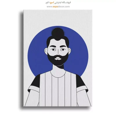 تابلو مینیمال چهره