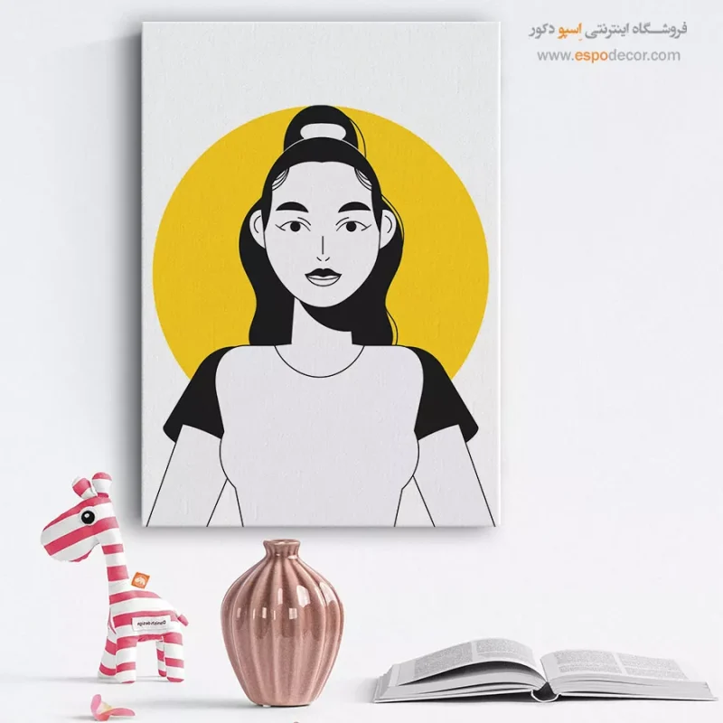 خرید تابلو مینیمال چهره
