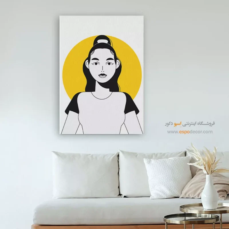 خرید تابلو مینیمال چهره