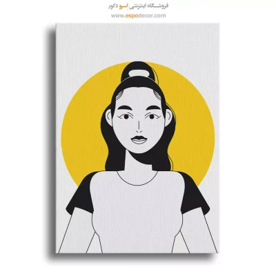 خرید تابلو مینیمال چهره