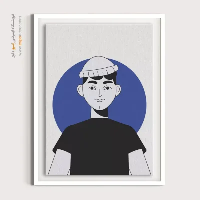 تابلو مدرن برای پذیرایی - قصه – تابلو چهره - اسپو دکور