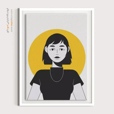 تابلو دکوراتیو برای پذیرایی - شگفت‌انگیز – تابلو چهره - اسپو دکور