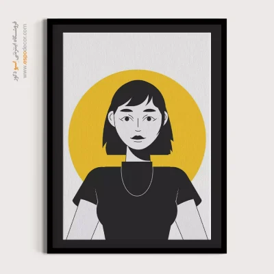 تابلو دکوراتیو برای پذیرایی - شگفت‌انگیز – تابلو چهره - اسپو دکور