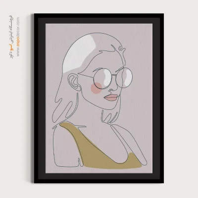 تابلو دکوراتیو برای اتاق - دلربا – تابلو چهره - اسپو دکور