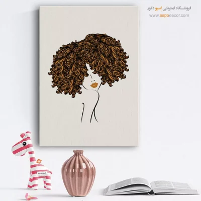 تابلو چهره برای اتاق خواب - زیبایی – تابلو چهره - اسپو دکور