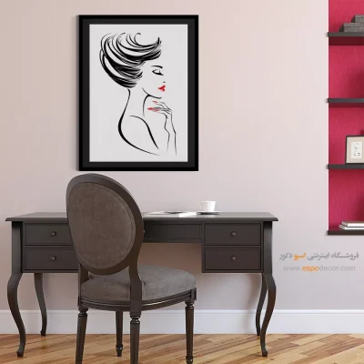 خرید تابلو دکوراتیو برای پذیرایی - افسانه – تابلو چهره - اسپو دکور