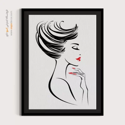 خرید تابلو دکوراتیو برای پذیرایی - افسانه – تابلو چهره - اسپو دکور