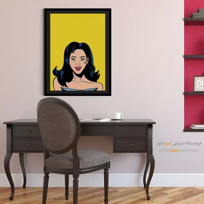 خرید تابلو مینیمال برای اتاق - برتر – تابلو چهره - اسپو دکور