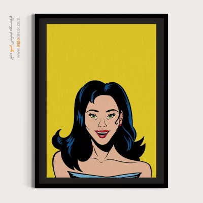 خرید تابلو مینیمال برای اتاق - برتر – تابلو چهره - اسپو دکور