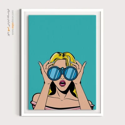 خرید تابلو دکوراتیو برای اتاق - نقش شبنم – تابلو چهره - اسپو دکور