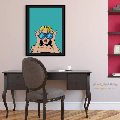 خرید تابلو دکوراتیو برای اتاق - نقش شبنم – تابلو چهره - اسپو دکور