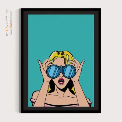 خرید تابلو دکوراتیو برای اتاق - نقش شبنم – تابلو چهره - اسپو دکور